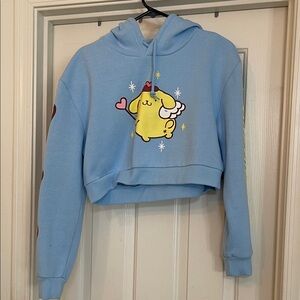 Dumbgood Pompompurin Cropped Hoodie NWOT